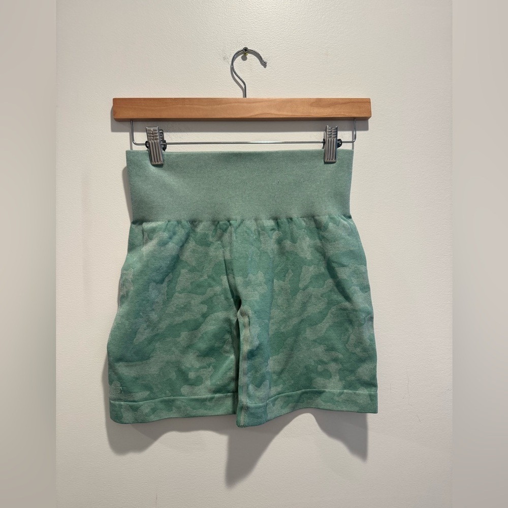 NVGTN Teal Camo Seamless Shorts